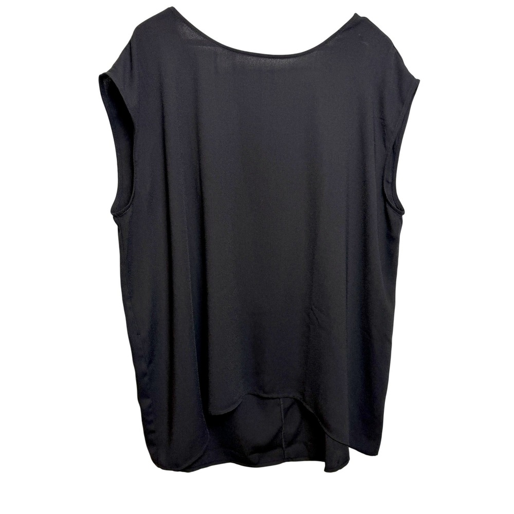 Halogen Sleeveless Scoop Neck Blouse High Low 3X Career Shell Top Sophisticated